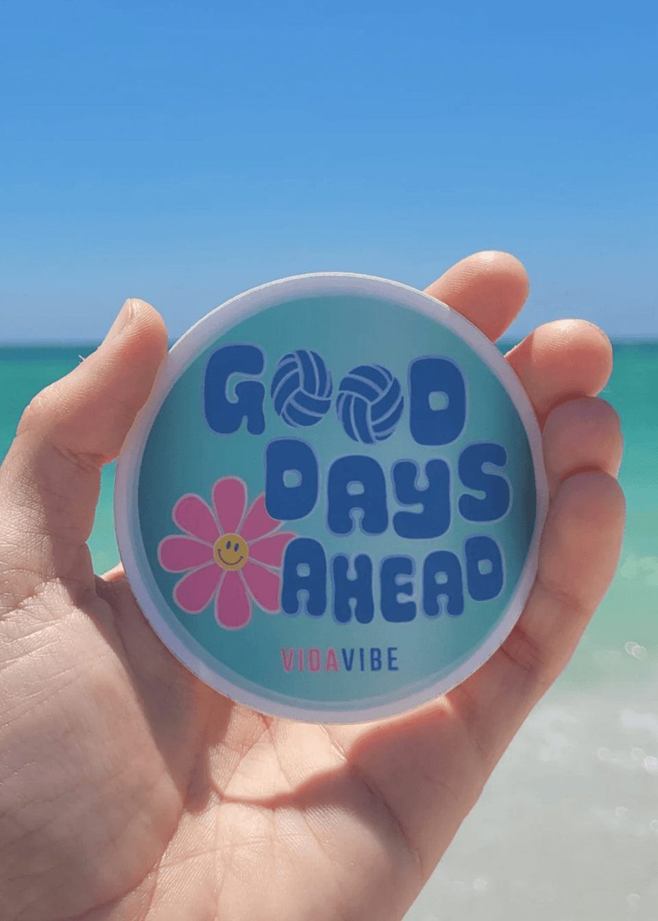 Good Days Ahead Volleyball Sticker
